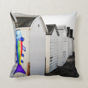 Rainbow Colored Kite Throw Pillow