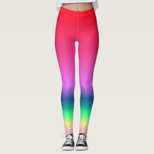 Rainbow Colored Leggings