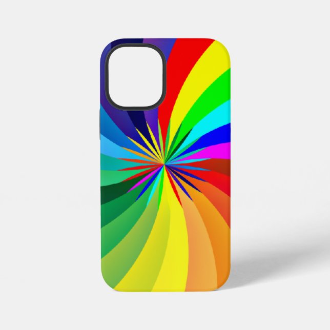 Rainbow Colored Mandala-46556 iPhone Case (Back)