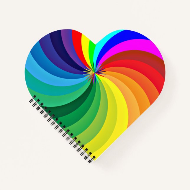 Rainbow Colored Mandala-46556 Notebook (Front)