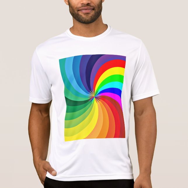 Rainbow Colored Mandala-46556 T-Shirt (Front)