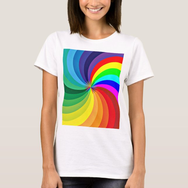 Rainbow Colored Mandala-46556 T-Shirt (Front)