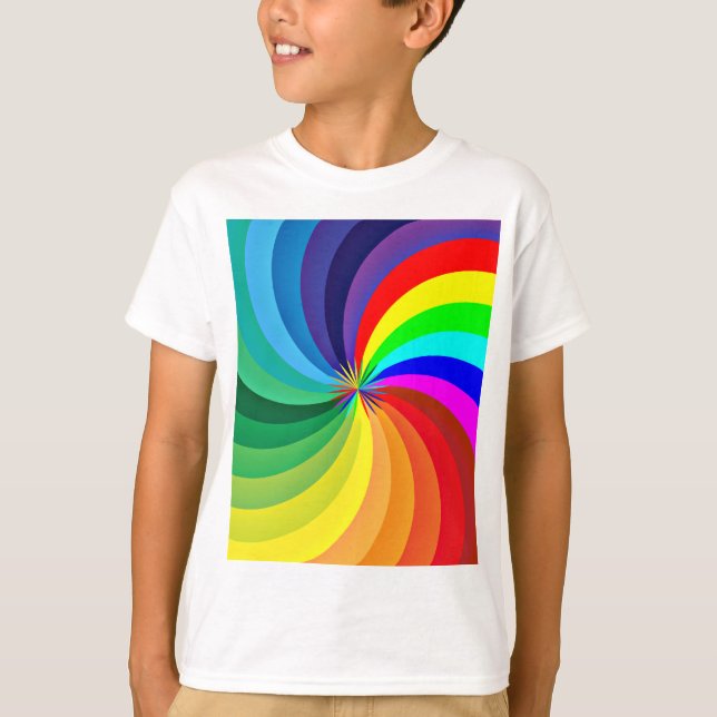 Rainbow Colored Mandala-46556 T-Shirt (Front)