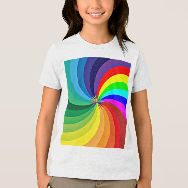 Rainbow Colored Mandala-46556 Tri-Blend Shirt (Front)