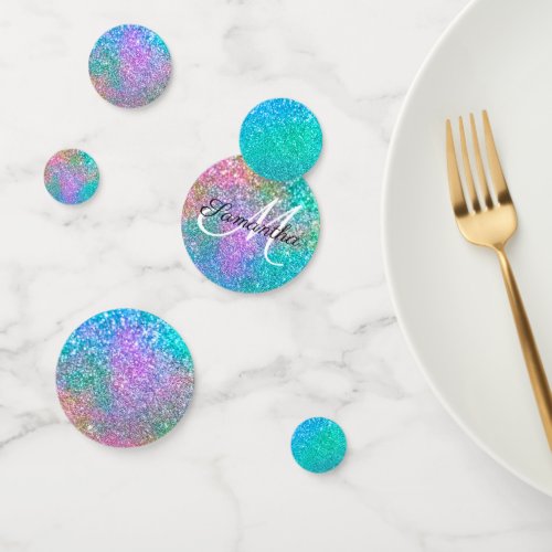 Rainbow Colored Mermaid Glitter Confetti