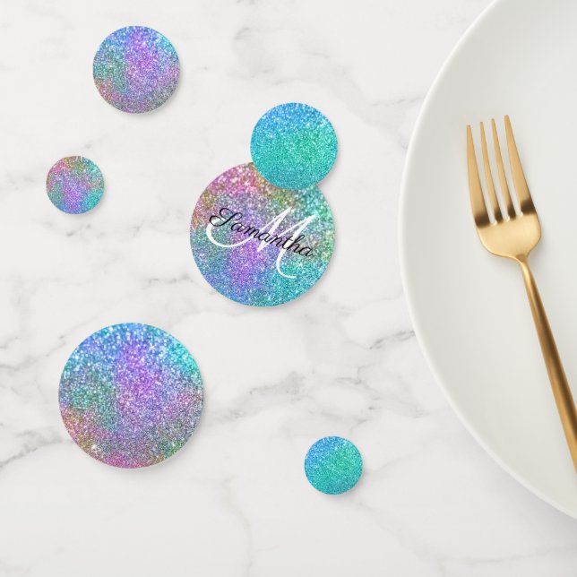 Rainbow Colored Mermaid Glitter Confetti (Group)