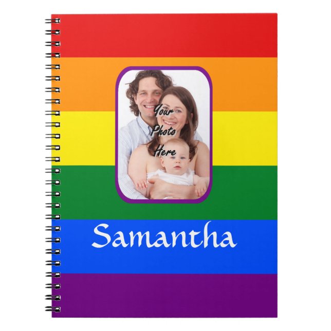 Rainbow colored notebook (Front)