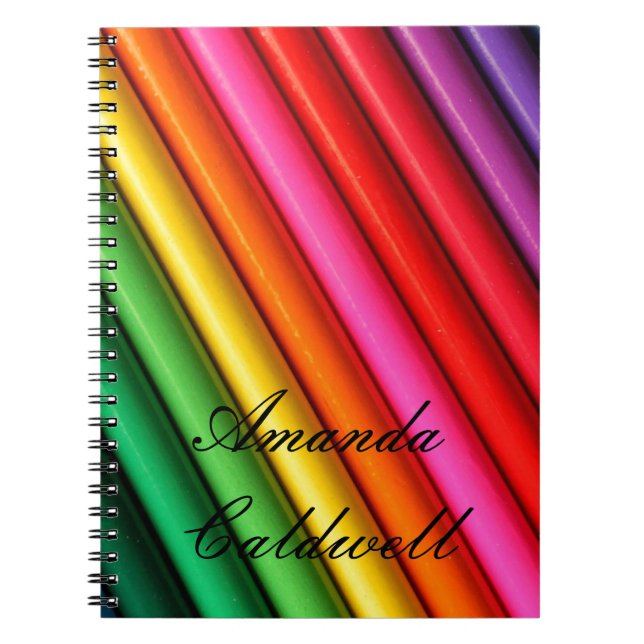 Rainbow colored pencils notebook (Front)