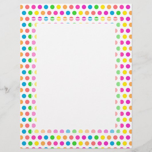 Rainbow Colored Polka Dots Fun Happy Pattern (Front)
