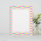 Rainbow Colored Polka Dots Fun Happy Pattern (Standing Front)