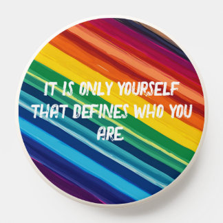 Rainbow-colored PopSocket