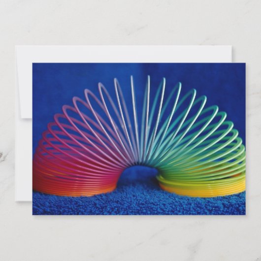 Rainbow-colored slinky toy (Front)