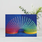 Rainbow-colored slinky toy (Standing Front)