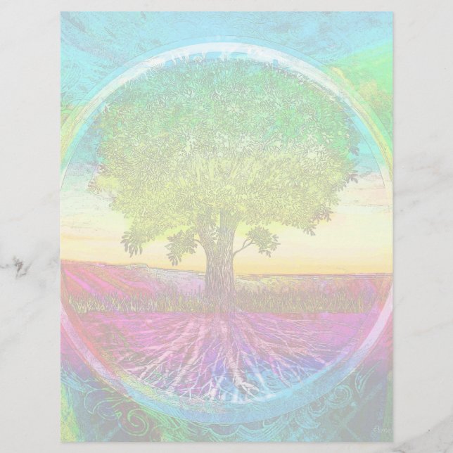 Rainbow Colored Tree of Life Flyer (Front)