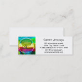 Rainbow Colored Tree of Life Mini Business Card (Front/Back)