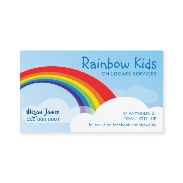 RAINBOW colorful bold modern illustration Business Card RAINBOW colorful bold modern illustration Business Card