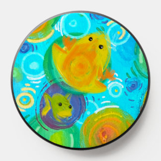 Rainbow Colorful frogs pop socket