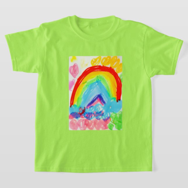 Rainbow  colorful fun  T-shirt  for Teen (Laydown)