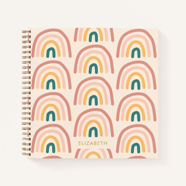 Rainbow Colorful gift Notebook (Front)