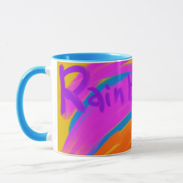 rainbow colorful mug (Left)