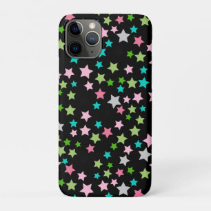 Rainbow Colorful Stars Black Starry Night iPhone 11 Pro Case