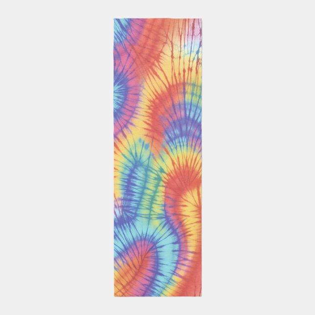 Rainbow Colorful Tie Dye Rug (Front (Vertical))