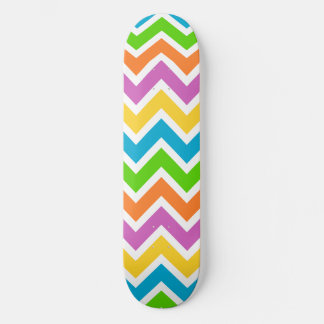 Rainbow Colorful Wave Skateboard