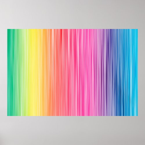 Rainbow colors abstract background Colorful spect Poster