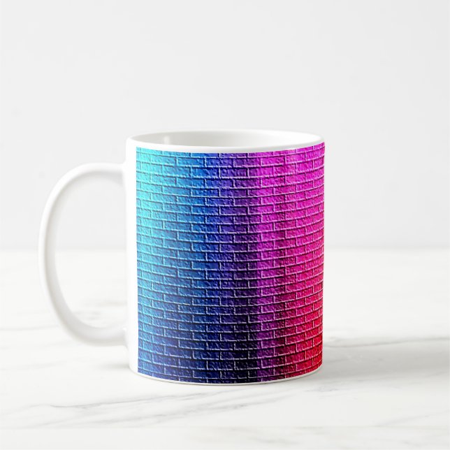 Rainbow colors abstract background. Gradient.abstr Coffee Mug (Left)