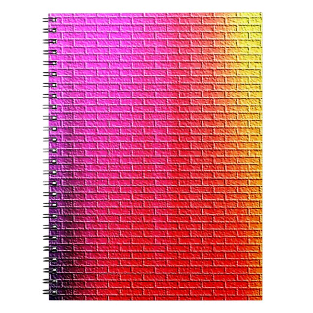 Rainbow colors abstract background. Gradient.abstr Notebook (Front)