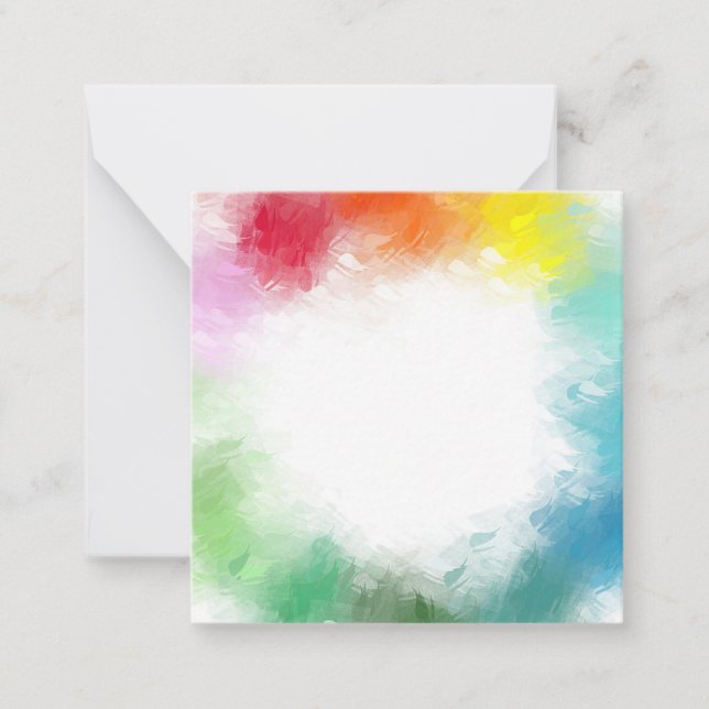 Rainbow Colors Abstract Elegant Template Modern (Front)