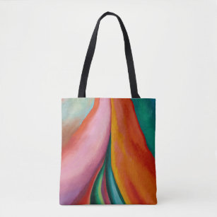 Rainbow colors abstract painting Georgia O'Keeffe  Tote Bag