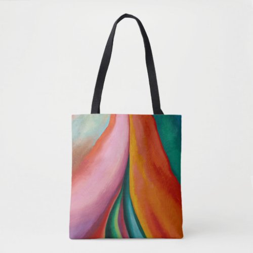 Rainbow colors abstract painting Georgia OKeeffe  Tote Bag