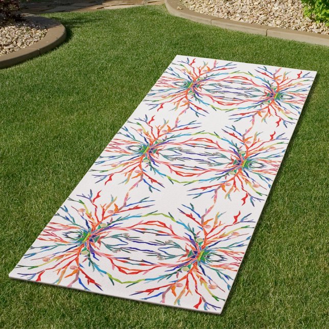 Rainbow Colors Abstract Yoga Mat (Creator Uploaded)