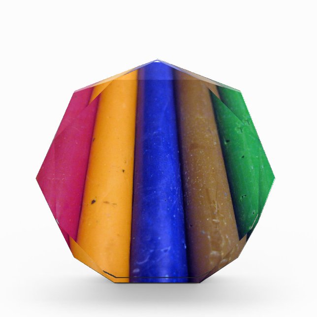 Rainbow Colors Acrylic Award (Front)