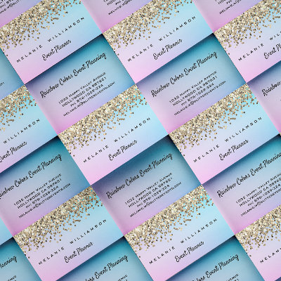 Rainbow Colors and Glitter Event Planner