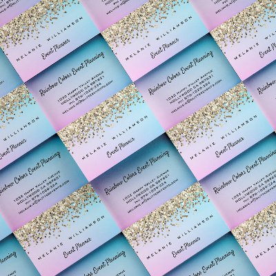 Rainbow Colors and Glitter Event Planner