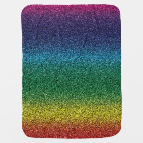 Rainbow colors baby blanket