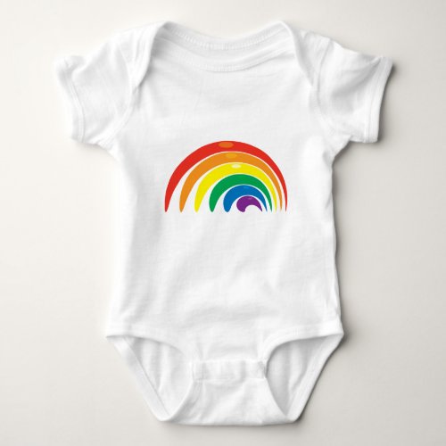 Rainbow Colors Baby Bodysuit