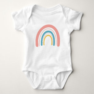 rainbow colors baby bodysuit