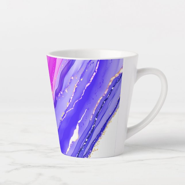 Rainbow colors background-29672 latte mug (Right)