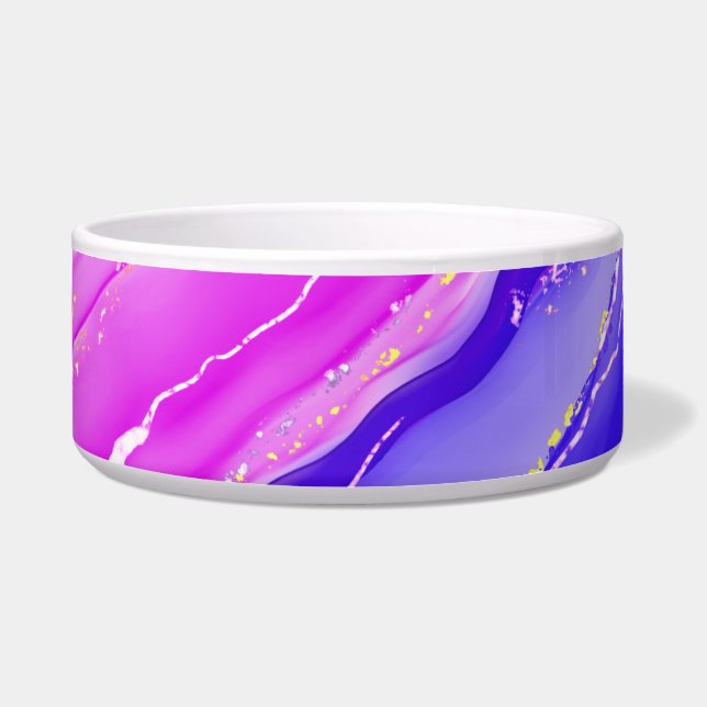 Rainbow colors background  bowl (Front)
