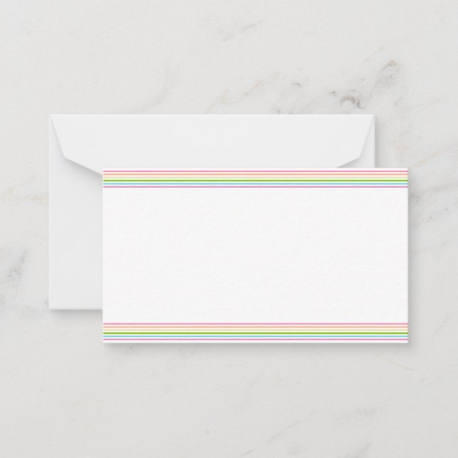 Rainbow Colors Blank Template Elegant Modern (Front)