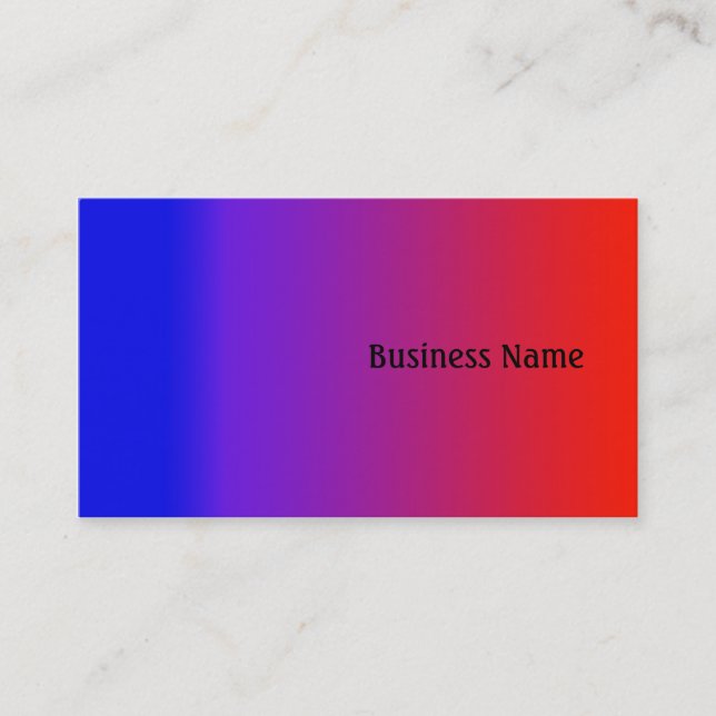 Rainbow colors business card (Front)