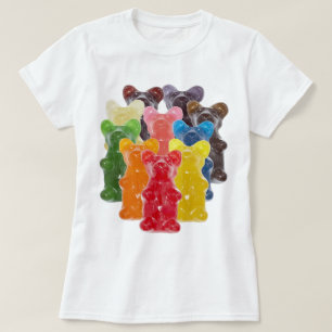rainbow colors candy lover gummy bear T-Shirt