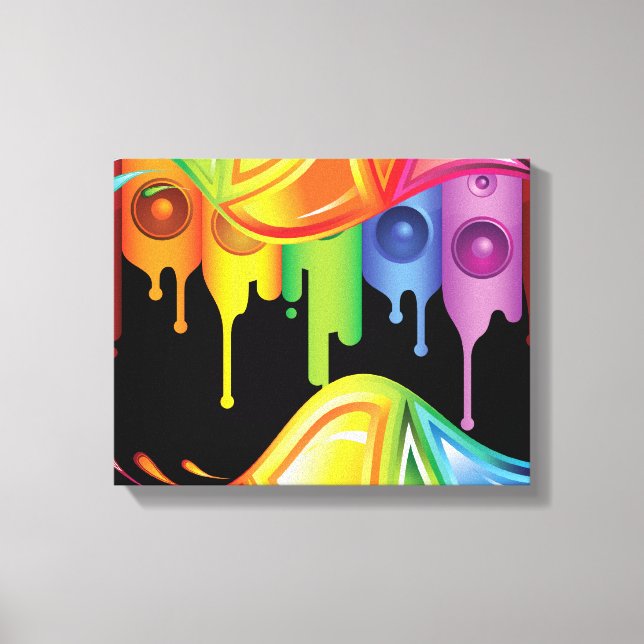 Rainbow Colors Canvas Print (Front)
