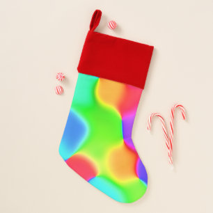 Rainbow Colors Christmas Stocking