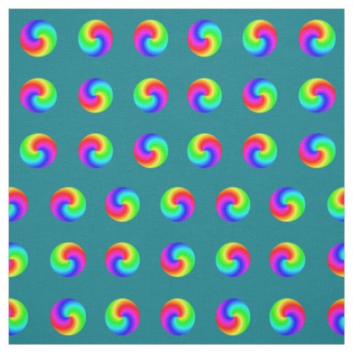 rainbow colors circles spotted pattern dots spots fabric