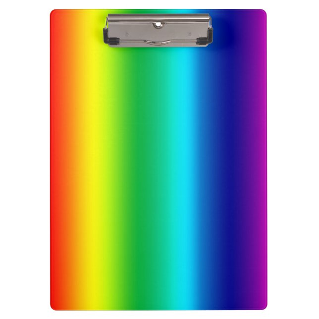 Rainbow Colors Clipboard (Front)