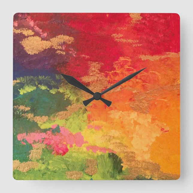 Rainbow colors clock (Front)